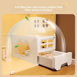 คอนโดแมวพลาสติกคุณภาพสูงขนาดใหญ่พิเศษ วิลล่าในร่มแบบออลอินวัน พร้อมพื้นที่<span class=keywords><strong>นอน</strong></span> <span class=keywords><strong>ห้อง</strong></span>น้ำ และพื้นที่ใช้สอยแบบห้องนอนเดี่ยว - Product Image 3