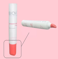 Tubes en plastique rose personnalisés de 5 ml, 8 ml, 15 ml, 20 ml, 30 ml pour baume à lèvres et gloss, avec applicateurs, emballage 8 ml
