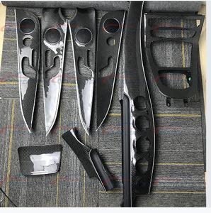 Finition intérieure en fibre de carbone pour <span class=keywords><strong>Mercedes</strong></span>-Benz W213 E400 <span class=keywords><strong>Coupé</strong></span> deux portes et quatre portes, panneau central et panneau de porte, remplacement - Product Image 3