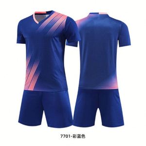 Conjunto Deportivo de Verano para Fútbol, Camiseta de Manga Corta y Pantalones Cortos de Entrenamiento, Popular en Tiendas de Fábrica - Product Image 2