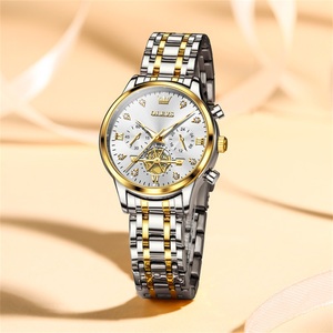 Pour OLEVS 2897 femmes montres à Quartz en acier inoxydable étanche diamant Design montres-bracelets Logo personnalisé <span class=keywords><strong>montre</strong></span> pour dame Rejoles Ma - Product Image 2
