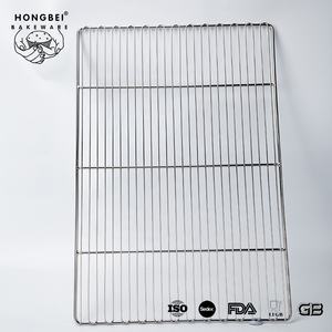 أداة الخبز بالبيع بالجملة على شكل رف مسطح من الفولاذ المقاوم للصدأ للتبريد والتحلل الكهربي للخَبز النهائي - Product Image 6