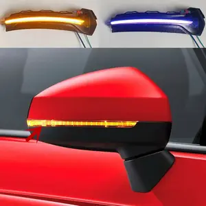Audi A3 8V S3 RS3 S 2013-2020 를 위한 파랗고 LED 우회 신호 빛 뒷 전망 동적인 순차 거울