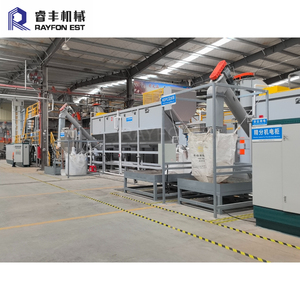 เครื่องซักผ้าพลาสติกแข็ง HDPE ล้างร้อน + เครื่องซักผ้าแรงเสียดทาน + ระบบ dewatering