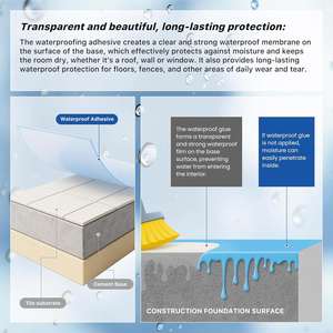 <b>Water</b>-Based Acrylic Transparent Waterproof Sealant Invisible Liquid Adhesive Anti-Leakage Eco-Friendly High Strength Waterproof - Product Image 3