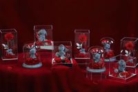 Fluwelen Roos Beer Teddy Acryl Box Beste Huisdecoratie Geconserveerde Rozen Voor Afstuderen Thanksgiving Kerst Valentines Dag
