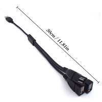 Kabel Ekstensi Pengisian Daya & Sinkronisasi Data Multi-Port USB A Male ke 3 USB A Female