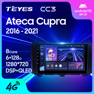 Lecteur DVD de voiture TEYES CC3 pour Seat Ateca <span class=keywords><strong>Cupra</strong></span> 2016 - <span class=keywords><strong>2021</strong></span> 9 pouces Android Auto Navigation GPS Lecteur DVD de voiture - Product Image 2