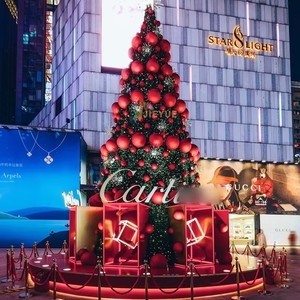 Farola comercial <span class=keywords><strong>de</strong></span> lujo, luces <span class=keywords><strong>de</strong></span> <span class=keywords><strong>poste</strong></span>, árbol <span class=keywords><strong>de</strong></span> Navidad creativo <span class=keywords><strong>de</strong></span> alta calidad con adornos, Base <span class=keywords><strong>de</strong></span> pie - Product Image 2