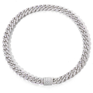 Luxury Custom 5mm VVS Moissanite Cuban Link Bracelet <b>Men</b> 925 Sterling Silver Iced Out Hip Hop Jewelry GRA Certified Wholesale - Product Image 5