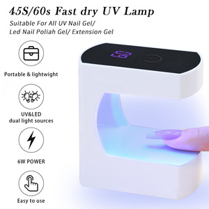 Lámpara UV Mini Q8 de 24W para Uñas, 6 LED, Secado Rápido, con Enchufe Multi-Puerto y Cable USB para Arte de Uñas y Belleza - Product Image 3