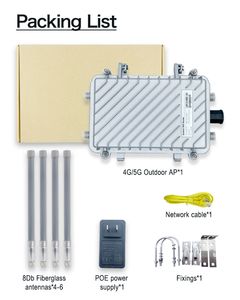 Router 4G 5G para Exteriores Desbloqueado e Impermeable, 802.11AX 3000Mbps, Punto de Acceso WIFI de Alta Potencia, Router AP para Exteriores 5G - Product Image 6