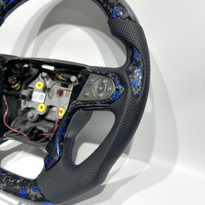 Volant en fibre de carbone et capuchon décoratif rouge pour Chevrolet Camaro C7 C8 <span class=keywords><strong>Corvette</strong></span>, directement de l'usine - Product Image 2