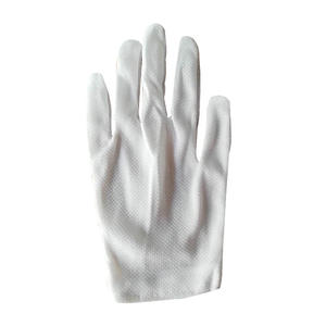 Guantes de Jardinería Blancos a Rayas, Antiestáticos, de Poliéster Tejido, Impermeables, Recubiertos de Silicona, Transpirables, con Puntos Antideslizantes, Protección Contra el Polvo - Product Image 1