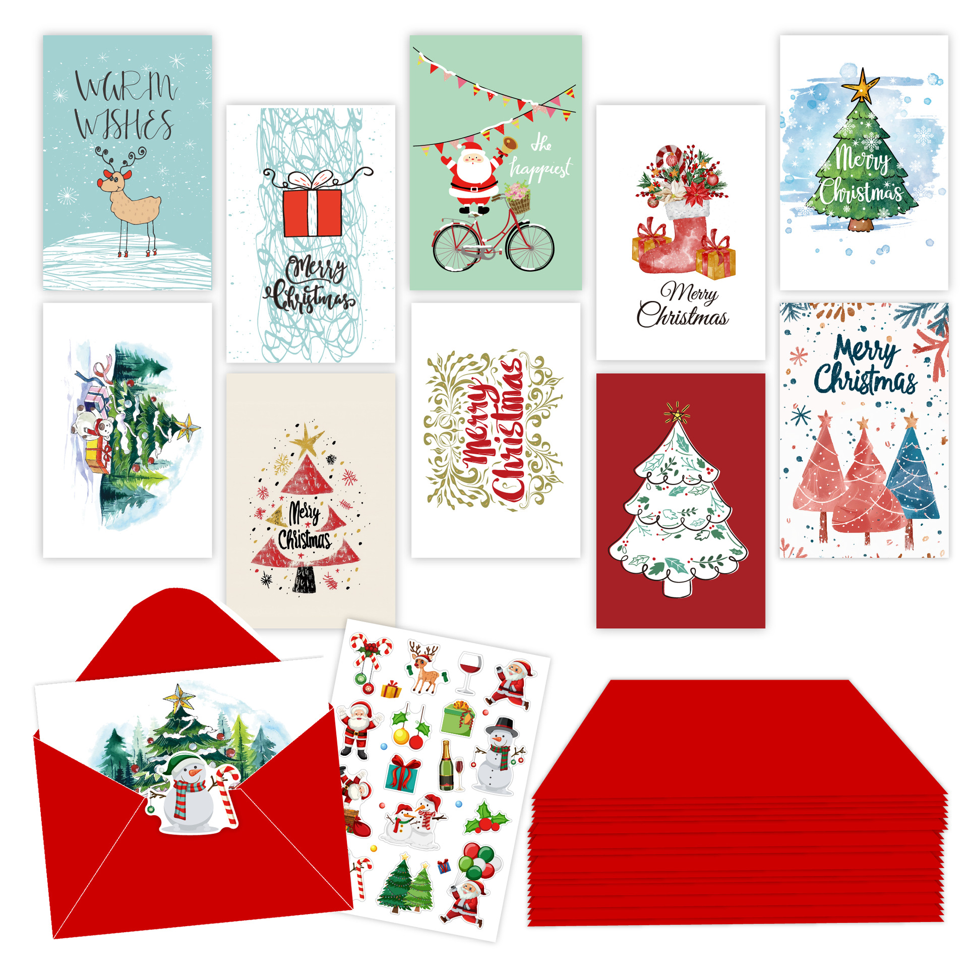 christmas cards envelopes