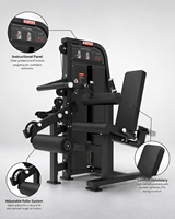 Máquina de Extensión de Tríceps Comercial de Acero, Plataforma Estable, Equipo Profesional para Entrenamiento de Brazos y Fuerza