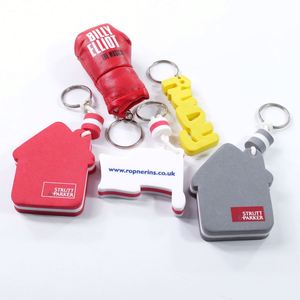 High Quality New Product Imprint <b>Cheap</b> Price Cylindrical Custom Printed Logo Boat Key <b>Chain</b> Eva Material Foam Floating Keychain - Product Image 3