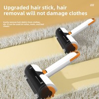 Brosse à rouleau en plastique ABS moderne pour l'épilation des poils de chat et de chien-Style push-pull pour canapés et vêtements