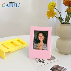 Bộ sưu tập Màn hình bảng để bàn sáng tạo Bộ khung ảnh nhựa 3 inch dọc hình chữ L thiết kế đơn giản thời trang - Product Image 2