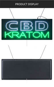 Enseigne publicitaire de pharmacie C-B-D KRA-<span class=keywords><strong>TOM</strong></span> de 11*27 pouces, haute luminosité, affichage LED intérieur, signalisation LED ouverte pour pharmacie - Product Image 5