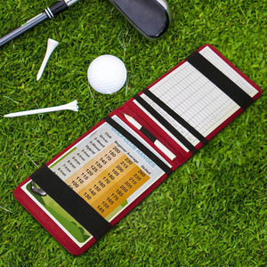Porte-cartes de score de golf de haute qualité, porte-livret de scores de golf personnalisé, porte-livret de scores de golf en cuir avec crayon - Product Image 6