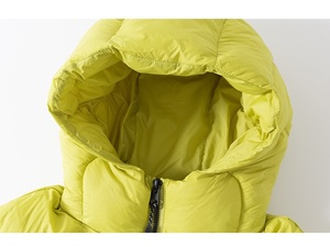 Nouvelle veste chaude légère en polyester à col montant zippé pour garçons et filles, <span class=keywords><strong>doudoune</strong></span> longue à capuche - Product Image 5