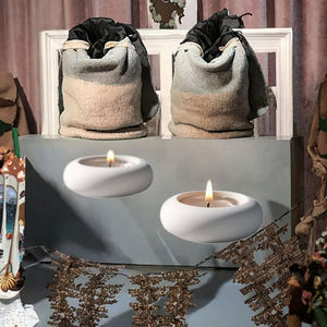 High Quality Customized European Style Round Shape Custom Wooden <b>Candle</b> Jar Short/<b>Small</b> Size New Arrival for Christmas - Product Image 5