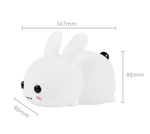 Wholesale Cute Animal Rabbit LED Night <b>Light</b> Soft Silicone Bedroom <b>Lamp</b> USB Rechargeable <b>Lamp</b> for baby Kids home decoration - Product Image 6