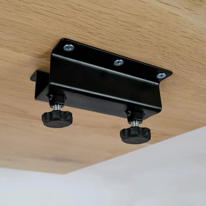 Metal <b>Desk</b> Top Connecting Bracket Extendable Slide Rail Kit Work Table Extension Support Hardware for <b>Desk</b> Expansion Board - Product Image 3