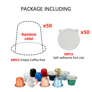 1 Juego de cápsulas de café Espresso compatibles con <span class=keywords><strong>Nespresso</strong></span>, línea Original, taza de filtro de café con Kit de tapas de sellado de aluminio - Product Image 2