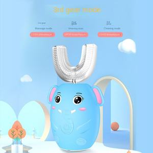 Brosse à <span class=keywords><strong>dents</strong></span> automatique pour enfants en forme de U, à vibrations soniques douces, pour les enfants de 3 à 12 ans, qualité alimentaire IPX7 pour la maison - Product Image 2