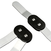 Genouillère articulée fine en néoprène avec sangles parallèles, stabilisateurs latéraux doubles, réglable, rotule ouverte, protection contre la douleur