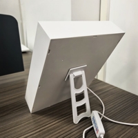 Lumière décorative LED ABS à brancher, art mural de chevet avec style créatif moderne, simulant la lumière du soleil, lumière de nuit blanc chaud, cadeau