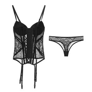 Ensemble de Bustiers amincissant en dentelle, Lingerie Sexy <span class=keywords><strong>pour</strong></span> femmes, 16 pièces - Product Image 6