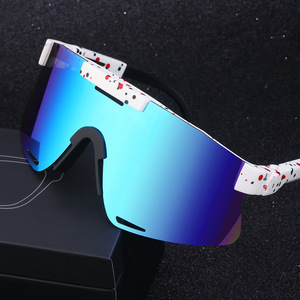 Gafas de Sol de Ciclismo Estilo Europeo, Lentes de PC con Protección UV400, Unisex, para Deportes al Aire Libre, Protección Solar, Montura Negra, C9 - Product Image 3