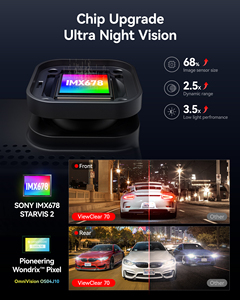 Redtiger Distributor ViewClear 70 4K 2.5K Dual <b>Sensor</b> <b>Car</b> Black Box Wifi Gps Night Vision Touch Screen Dual Lens Dash Cam - Product Image 3