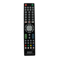 Remote Control TV Universal HUAYU RM-L1599 PRO dengan Kontrol Sentuh LED, 2 Baterai AAA, 58 Tombol, Jangkauan 10m untuk Semua TV