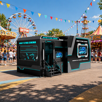 Simulateur de cinéma orbital 9D à LED avec mouvement volant pour parc d'attractions commercial