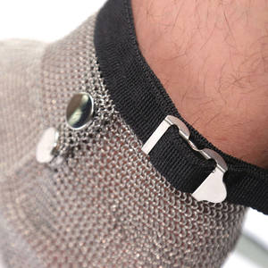 सुरक्षा और पोशाक के उपयोग के लिए स्टेनलेस स्टील चेनमेल रिंग जाल सुरक्षात्मक जूते - Product Image 3