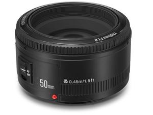YONGNUO YN50mm F1.8C เลนส์ออโต้โฟกัสรูรับแสงกว้าง50มม. f/1.8สำหรับเมาท์ <span class=keywords><strong>Canon</strong></span> EF ใช้กับ <span class=keywords><strong>Canon</strong></span> <span class=keywords><strong>EOS</strong></span> <span class=keywords><strong>4000D</strong></span> - Product Image 4