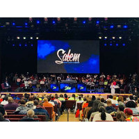 Pantalla LED Curva Canbest P3.91 para Interiores, Panel Gigante de 1000x500 para Escenarios de Eventos de DJ