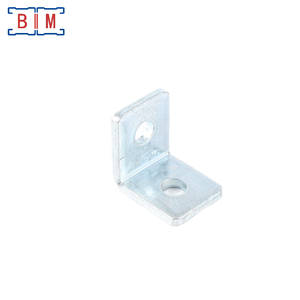 Raccordo Angolare a 90 Gradi P1026 Zincato Elettroliticamente a Due Fori per Profilo a C - Product Image 2