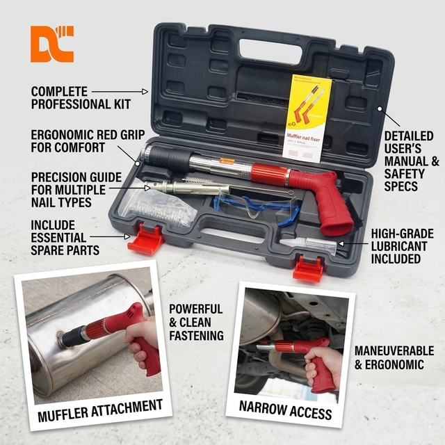 Low Noise Manual Nail Gun Heavy Duty Fastening Tool Suspended Ceiling Roofing Nailer for Concrete Steel Base Decoration
