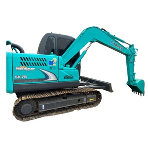 Mini-excavatrice hydraulique à chenilles à bas prix, modèle 2024, 7,5 tonnes, godet de 0,4 m, moteur ISUZU, Kobelco SK75 d'occasion à vendre - Product Image 1