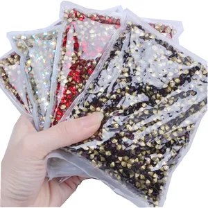 Großhandel Glänzende Glas Strass steine Viele Farben s22-ss26 Mini Point back Steine Lose Strass Perlen DIY Nail Art Dekorationen