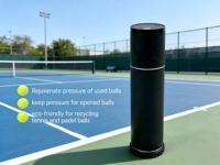 Réservoir de pression de balles de padel portable entièrement automatique 2026 avec pression réglable 20psi-29psi, construction métallique durable