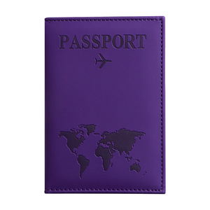 Porte-passeport en cuir PU multicolores résistant à l'eau, simple, en gros, avec emplacement pour carte SIM pour les voyages - Product Image 6