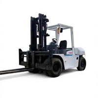 Chariot élévateur diesel d'occasion reconditionné TCM 7 tonnes, moteur ISUZU FD70, levage hydraulique, prix compétitif, en stock depuis la Chine