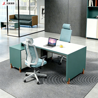 Escritorio Ejecutivo Comercial de Madera JIUSHUN, Tamaño Personalizado, Mesa de Oficina Modular Moderna