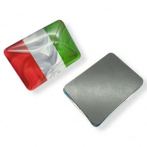 Aimant de réfrigérateur en verre décoratif avec autocollant en cristal, souvenirs touristiques, fourni par l'usine - Product Image 1